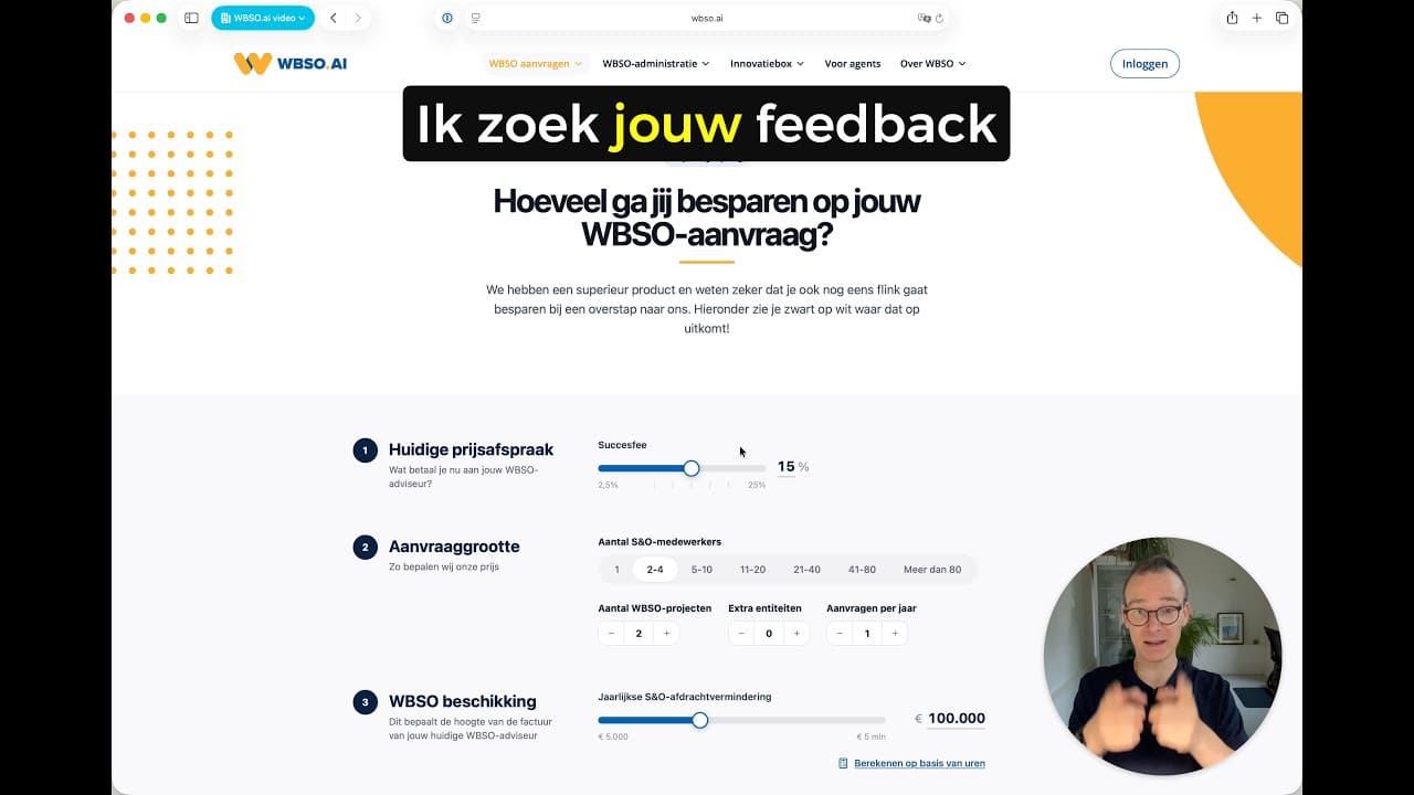 Community feedback op de prijsvergelijking