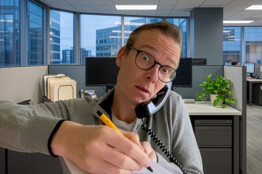 Paul Tondeur, mede-oprichter van WBSO.ai, aan de telefoon